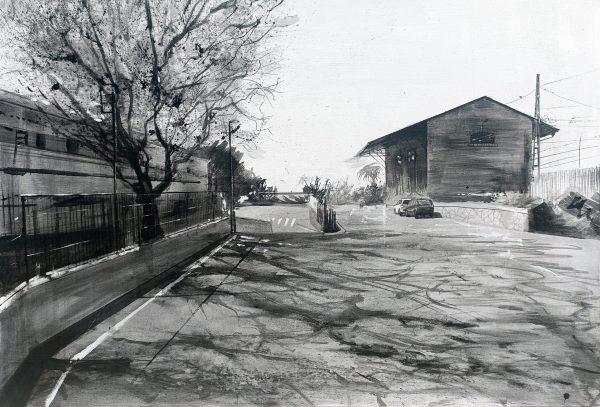 Cuadro original de la estación de Huércal de Almería
